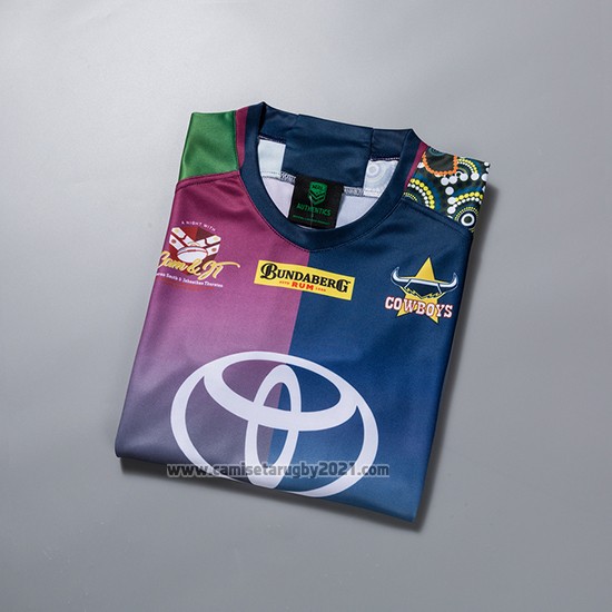 Camiseta North Queensland Cowboys Rugby 2018-2019 Commemorative